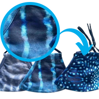 Ocean Print Face Masks (with carbon filters)