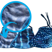 Ocean Print Face Masks (with carbon filters)