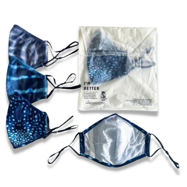 Ocean Print Face Masks (with carbon filters)