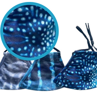 Ocean Print Face Masks (with carbon filters)